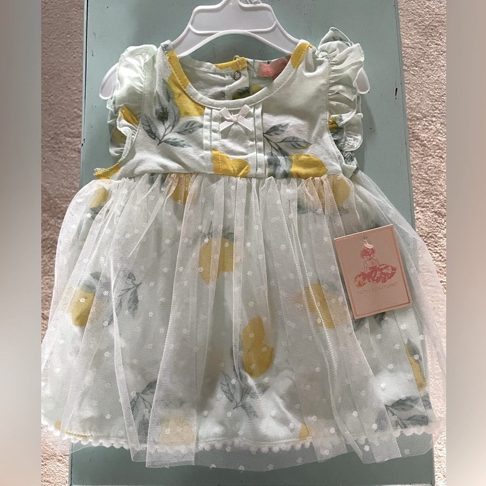 Tutu Couture size 6-9 mos girls’ one-piece mint green outfit-NWT